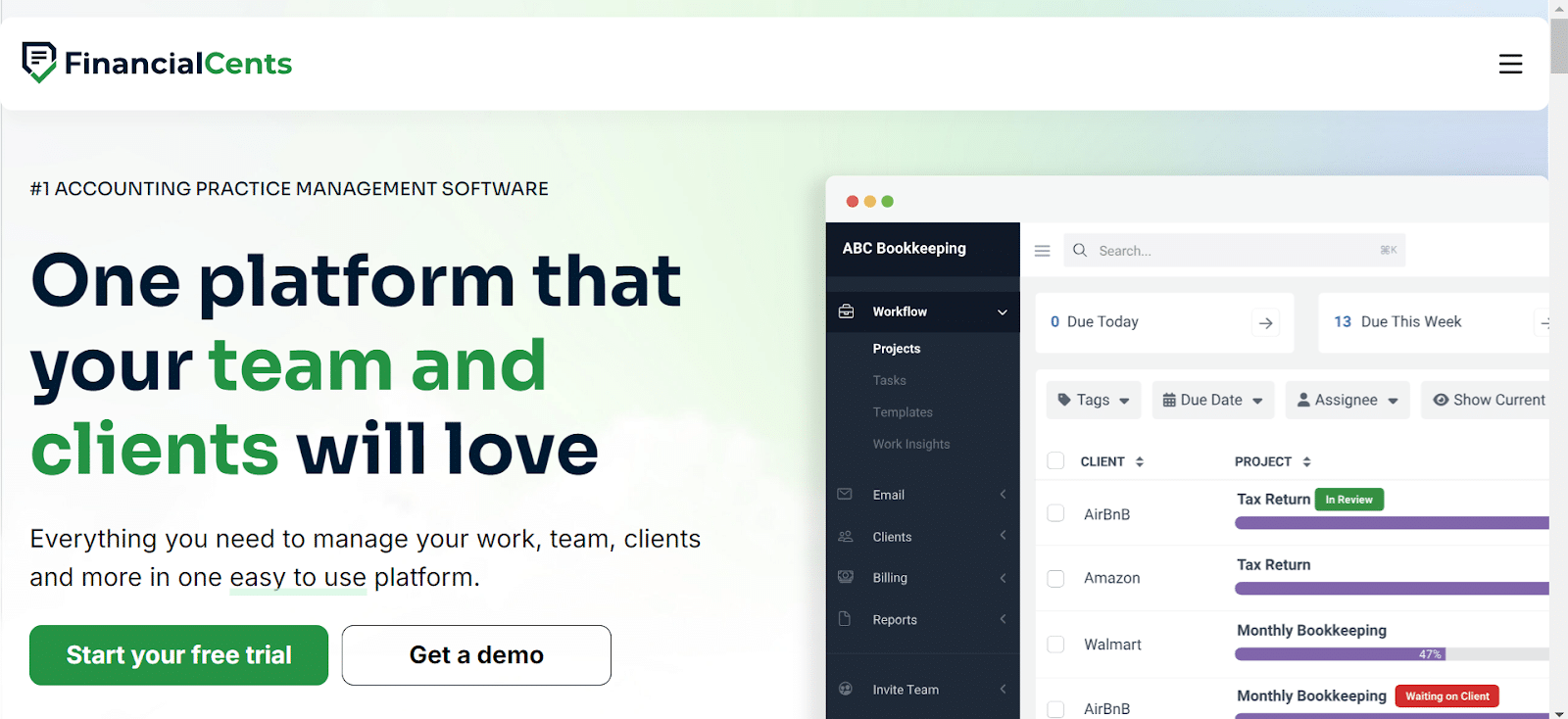 Financial Cents Client Portal