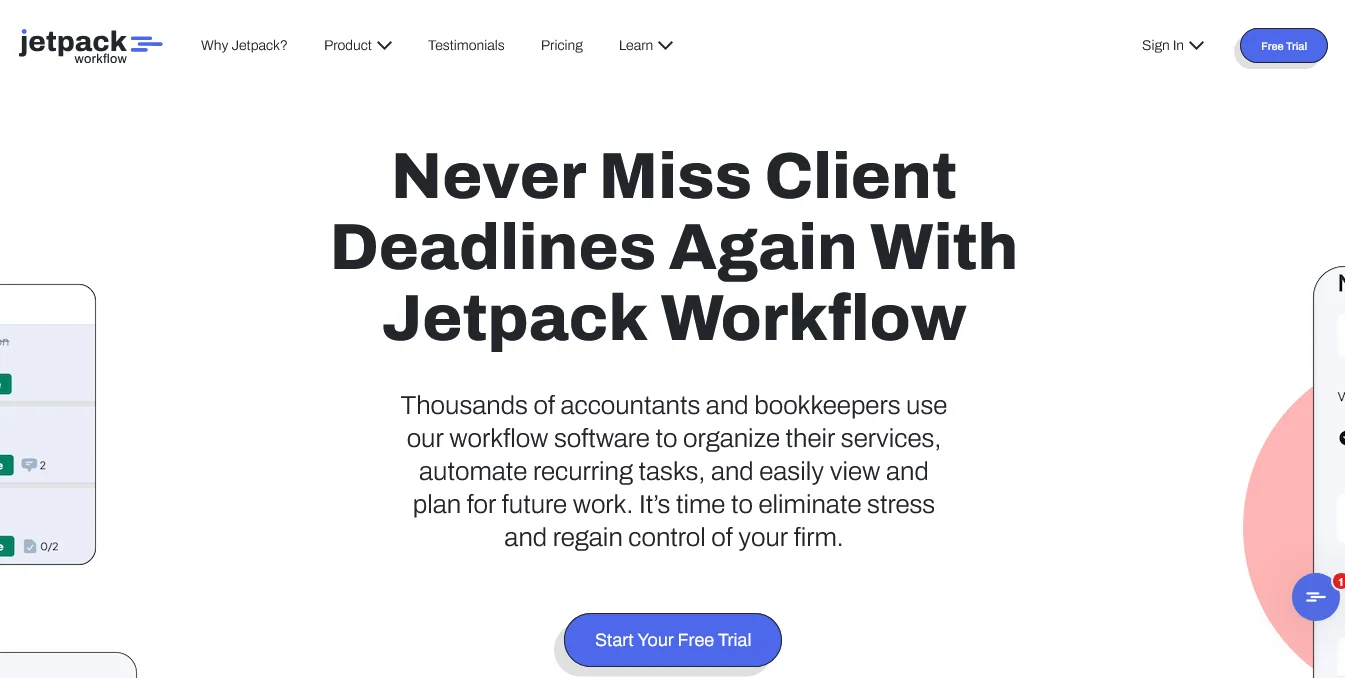 Jetpack Project Management Software for Accountants