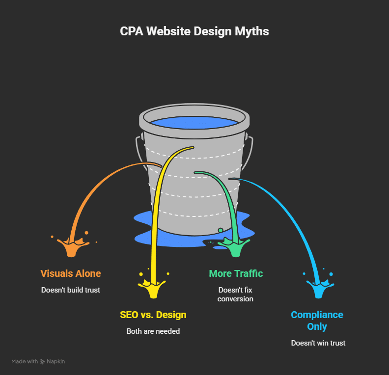 cpa website design myths