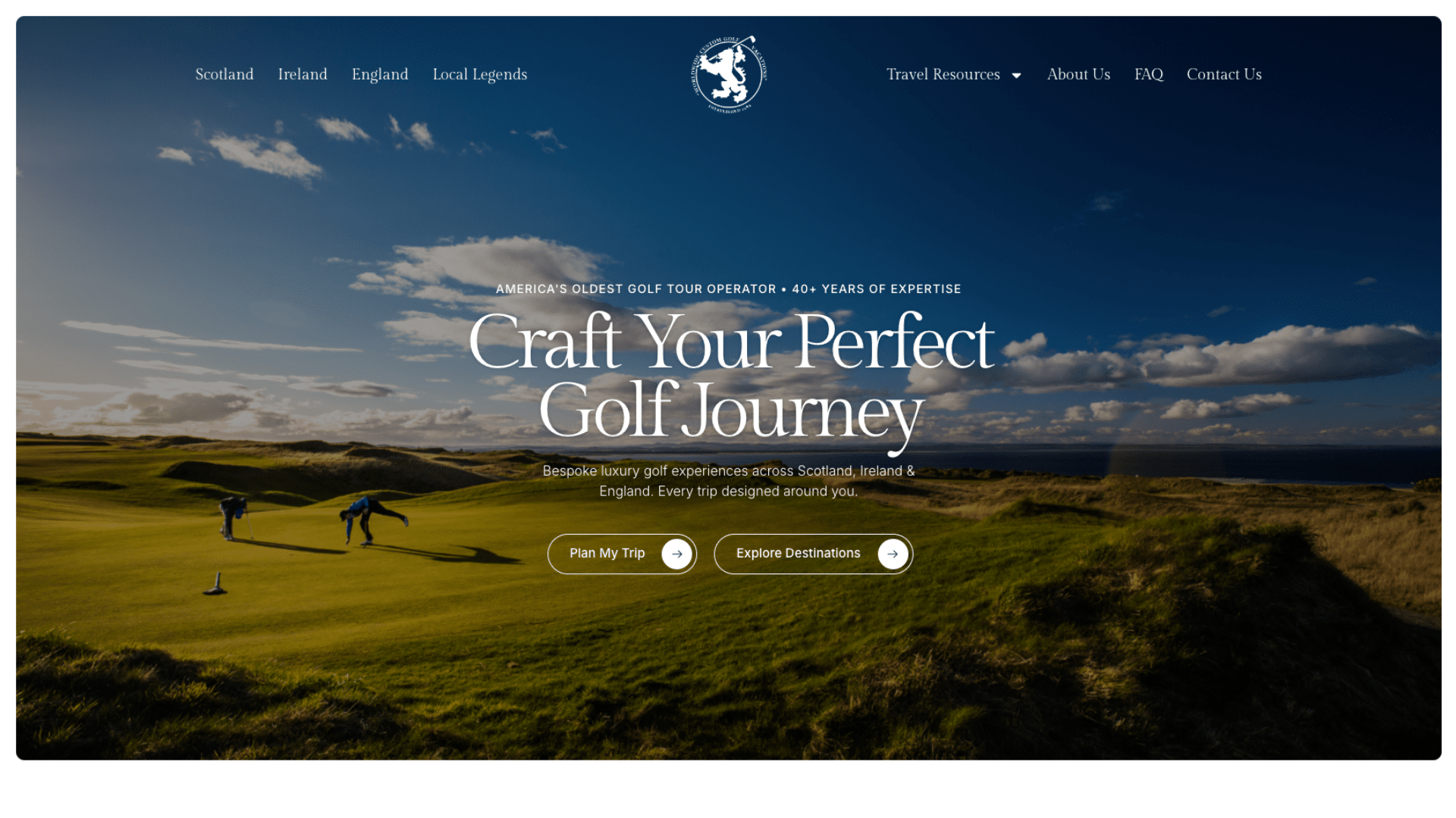 SGH Golf website