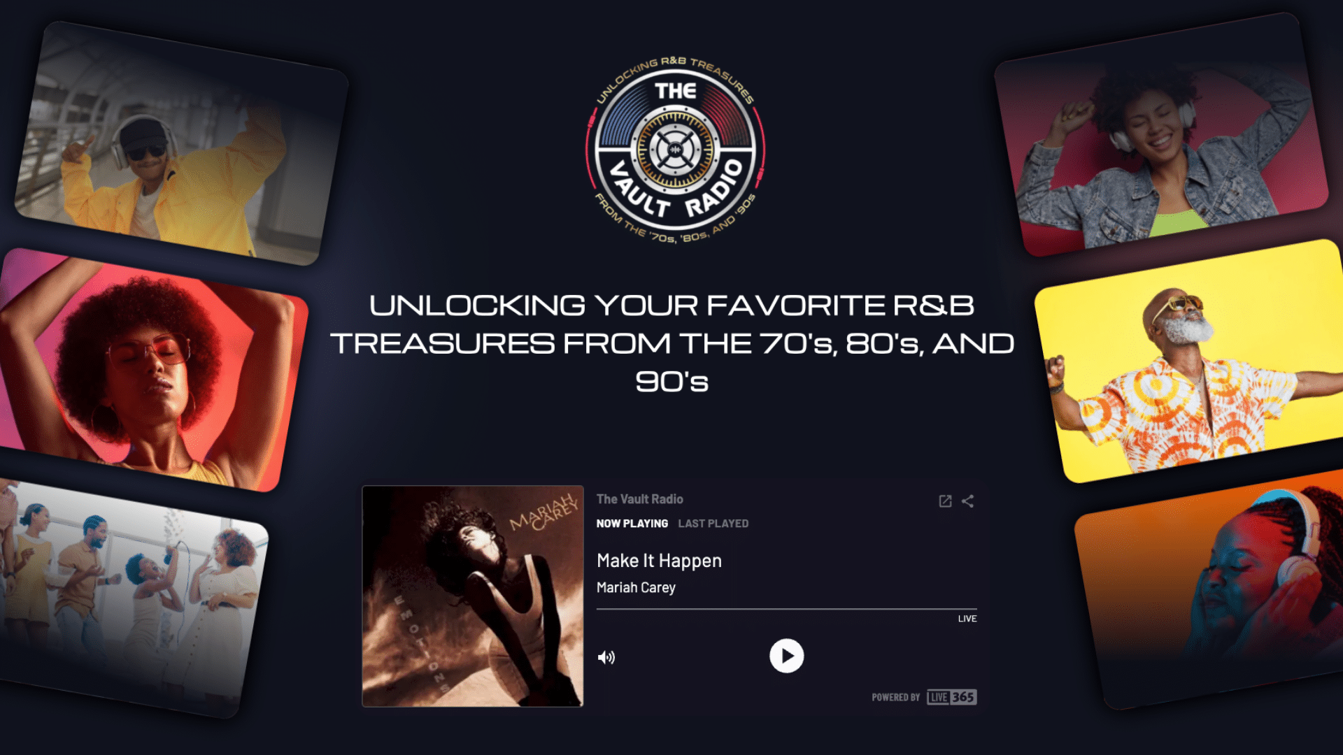 The Vault Radio website